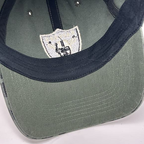 Las Vegas Raiders Hat Baseball Cap Cheetah Jaguar Leopard Print Strapback Green - Picture 5 of 9